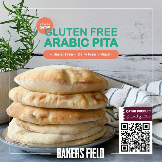 Arabic Pita Bread -White  Gluten Free Vegan Organic Sugar Free